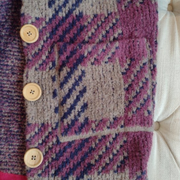 Free People Polly Magoo plaid Cardigan sweater - Picture 9 of 12